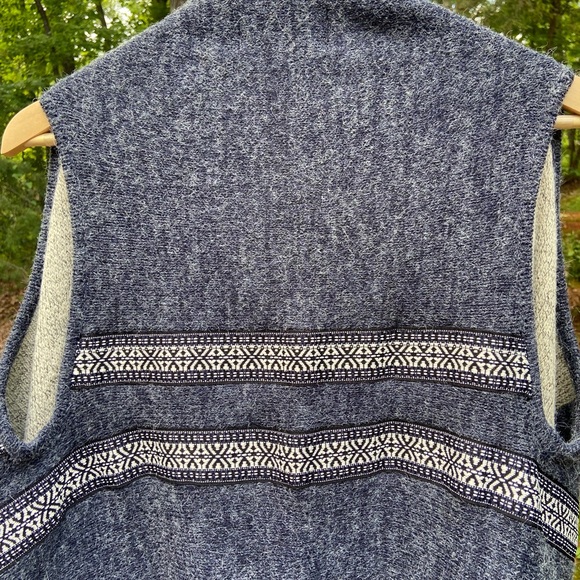 Blue, Navy and White Cardigan. - Picture 4 of 7
